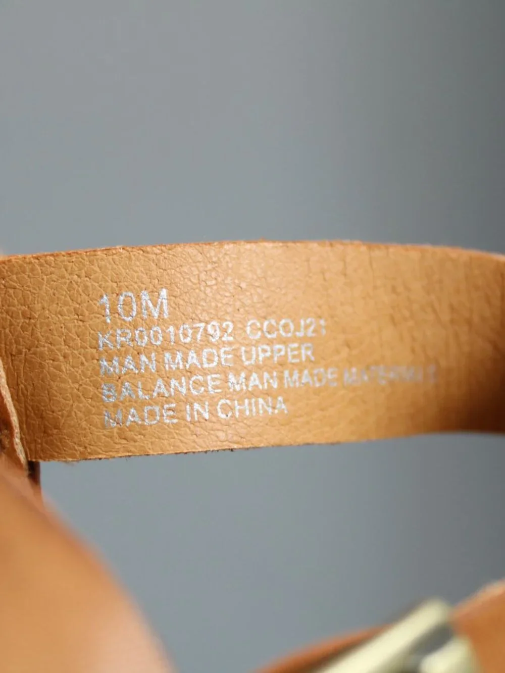 Korks Willow Floral Decal Buckle Platform Block Heel Sandals Tan Cream Size 10 - Picture 6 of 7